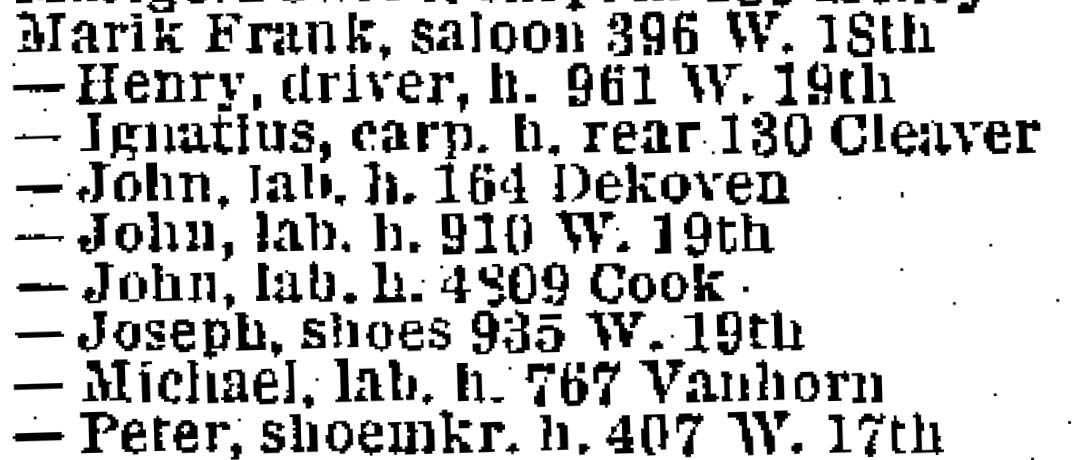 1892 City Directory - MARIK